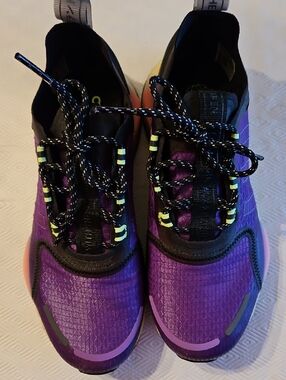 adidas Purple and Black Men's Athletic Sneakers